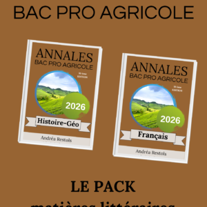 Annales Bac Pro Agricole Matières Littéraires 2026