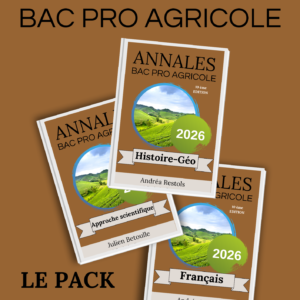 Annales Bac Pro Agricole Matières Générales 2026 — Version papier