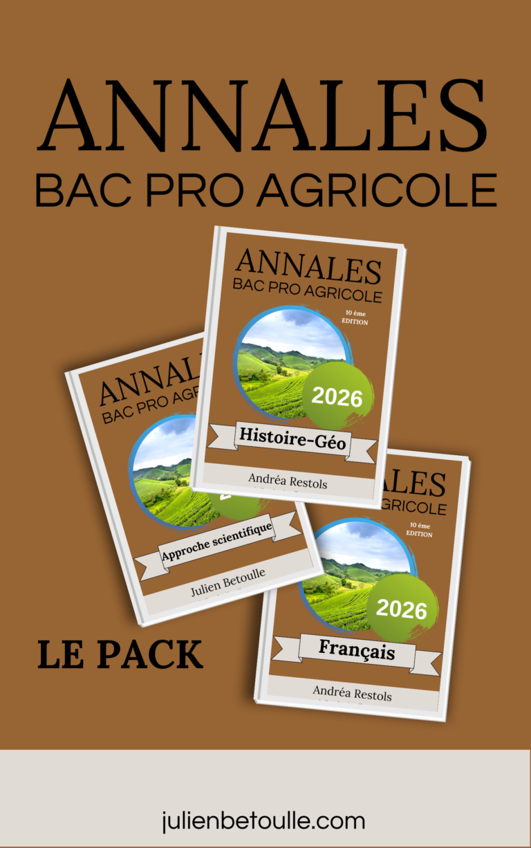 Annales Bac Pro Agricole Matières Générales 2026