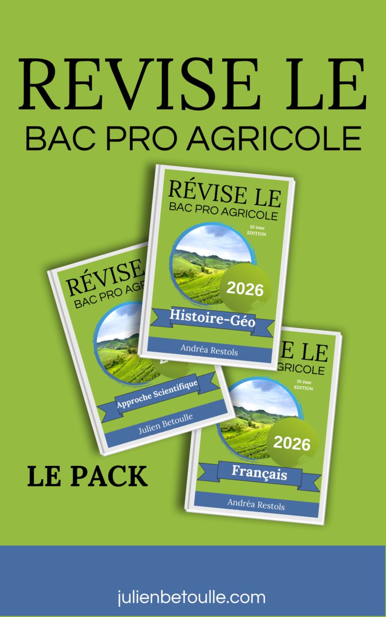 Guide de révisions Matières Générales bac pro agricole 2026