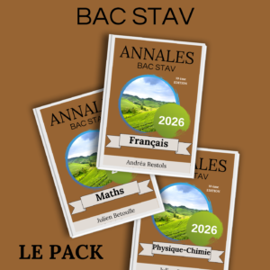 Annales STAV Matières Générales 2026