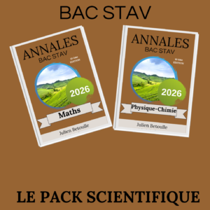 Annales STAV Pack Matières Scientifiques 2026