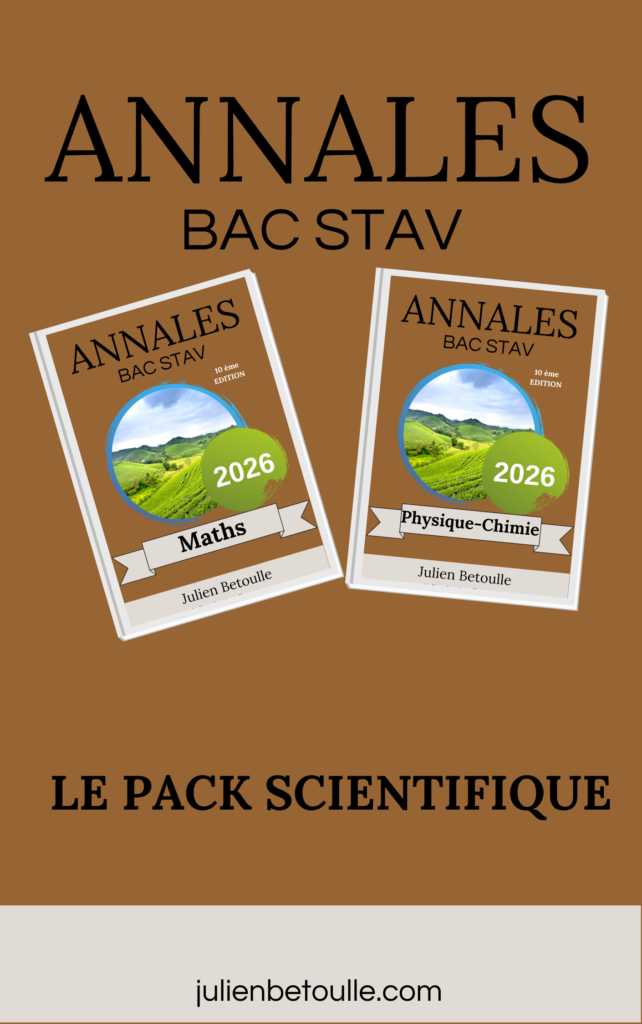 Annales STAV Pack Matières Scientifiques 2026